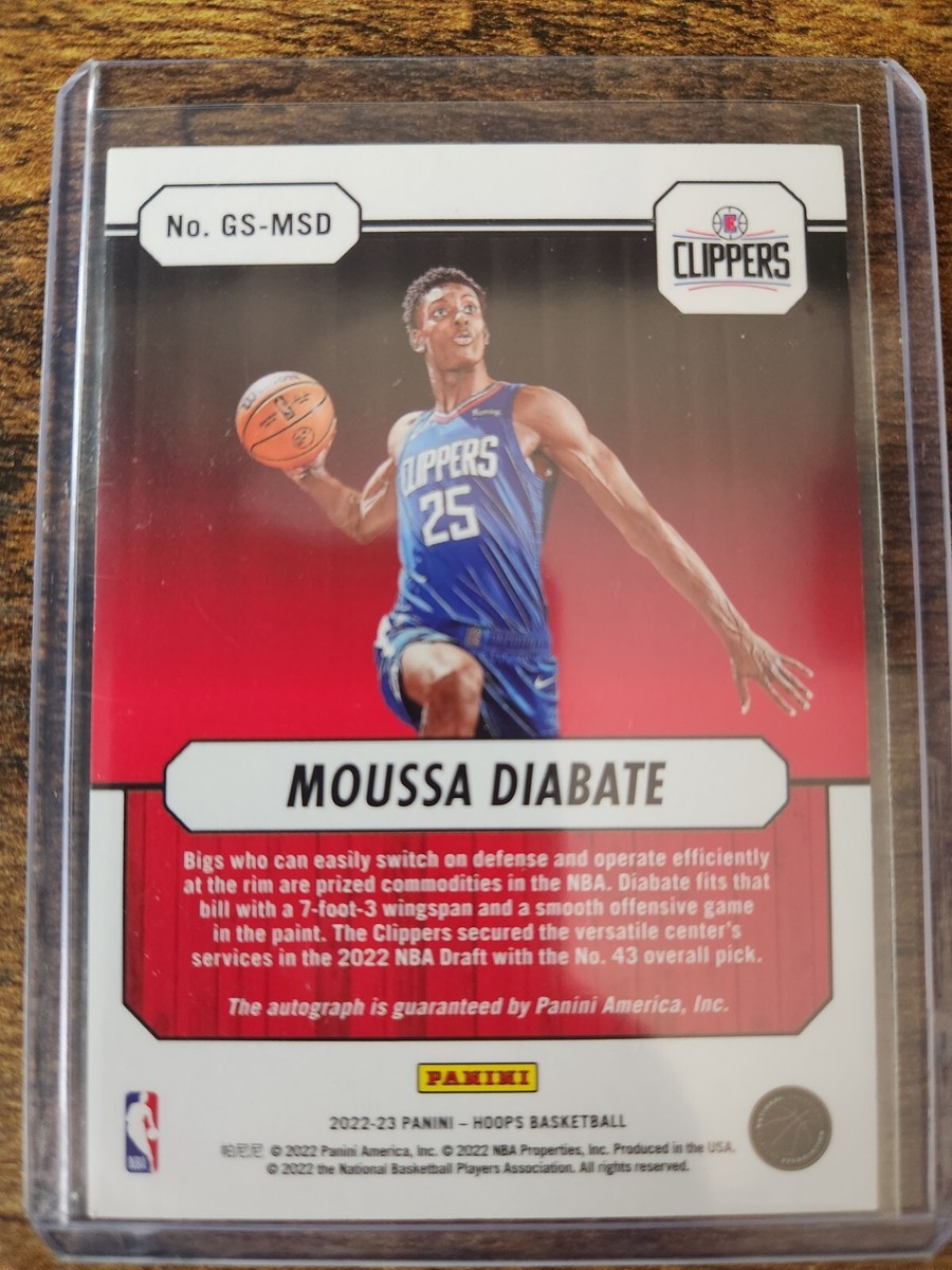 2022-23 NBA Hoops Moussa Diabate Great Significance Rookie RC Auto