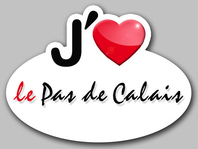 Autocollant "La Flandre Du Pas De Calais" - 5 Cm - Sticker Déco Régional - Fabriqué En France