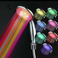 TECHTONGDA 1 PC 7 Colors Changing LED Shower Head for Household Hot Sale
