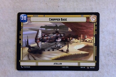 Chopper Base, Star Wars Unlimited:  SOR, Ungraded, NM Condition