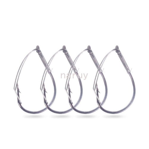 50 Pack Weedless Wacky Rig Hooks Bass Fishing Hooks for Wacky Rigging Worm Lure - Picture 7 of 15