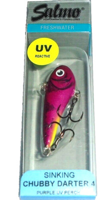 Salmo Chubby Darter #4 Sinking Jig  (Purple UV Perch)