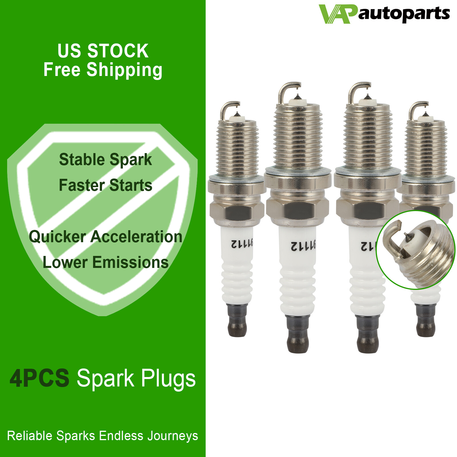 4 Double Iridium Spark Plugs For Mitsubishi Outlander PHEV 2018-2020 L4 2.0L