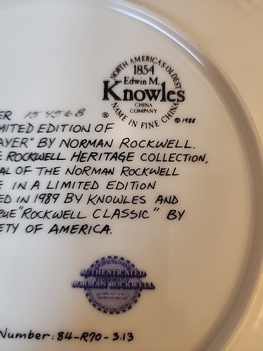 The Banjo Player 1989 Norman Rockwell Knowles Plate Heritage Collection - Picture 4 of 8