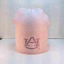 NEW Womens One Size NCAA Auburn Tigers Womens PINK Beanie Knit Winter Hat