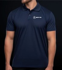 Mercedes styled quality Polo Shirt 100% Polyester. Vinyl Pocket Logo.😃.
