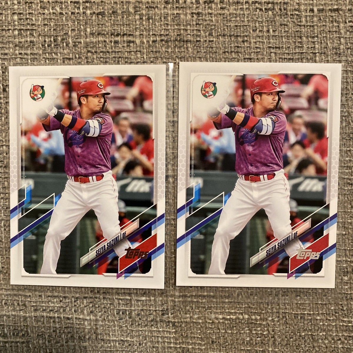 2021 Topps NPB Japan Seiya Suzuki Lot X2 #80 Hirashima Toyo Carp