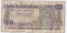 South Vietnam 50 dong ND (1966)