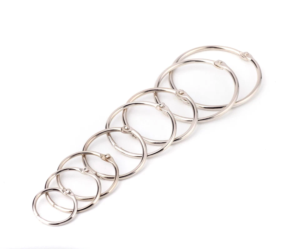 Loseblatt Buch Öffnung O Ring Locking Schlüsselanhänger - Bild 4 von 4