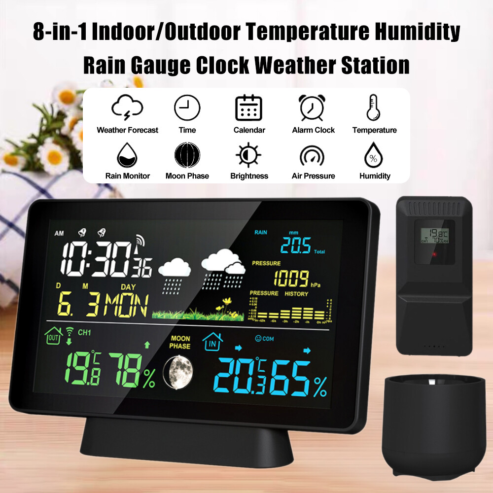 Calendario profesional de repetición de estación meteorológica electrónica color inteligente 5065R