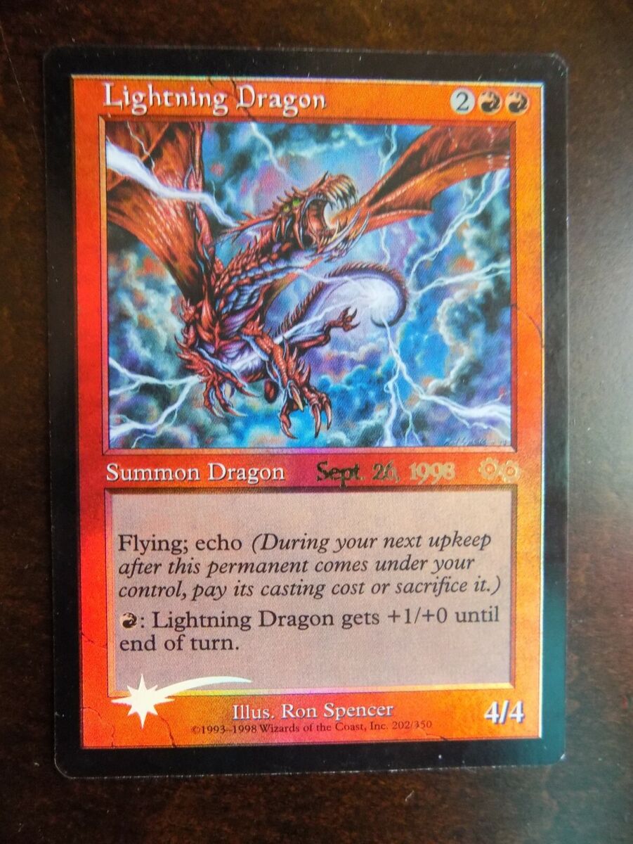 MTG Urza's Saga Pre-Release Promo Foil - 1 x Lightning MTG Urza's Saga Pre-Release Promo Foil - 1 x Lightning