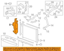 GM OEM 09-12 Traverse Cooling Radiator Components-Side Baffle 22866690