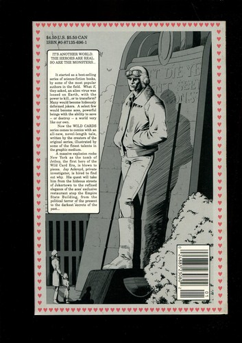 WILD CARDS 1 (9.6) AUTO BARRY KITSON CARL POTTS NEWSSTAND W/COA (s000) - Picture 2 of 2