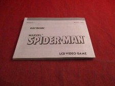 Marvel Spider-Man Tiger LCD Handheld Game Instruction Manual Booklet