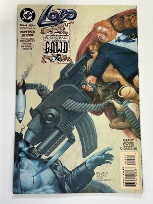 LOBO A CONTRACT ON GAWD #4 NEAR MINT 1994 DC COMICS b-358