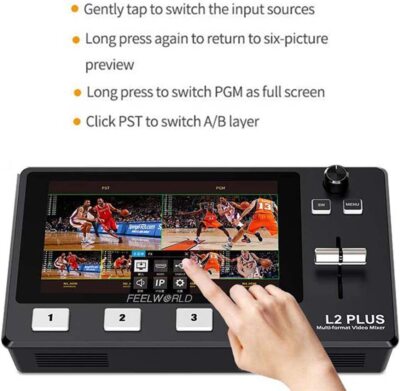 FEELWORLD LIVEPRO L2 PLUS 5.5'' 4*HDMI HD Video Switcher Multi-Format Switcher US
