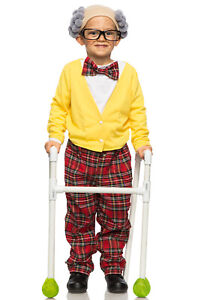 Brand New Grandpa Old Man Grandfather Child Costume