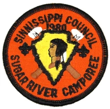 MINT 1980 Sugar River Camporee Sinnissippi Council Patch Wisconsin Boy Scouts