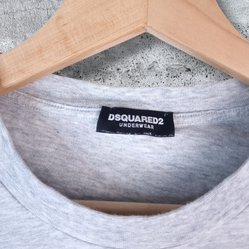 Dsquared2 T-Shirt Small S Mens Grey Short Sleeve Slim Fit Crewneck Top Tee - Picture 6 of 8