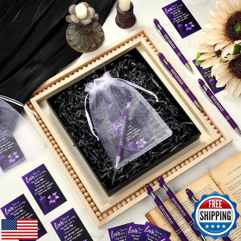 Yeaqee 150 piezas favor funerario agradecimiento conjunto favor funerario para un servicio conmemorativo Foto 4 de 4