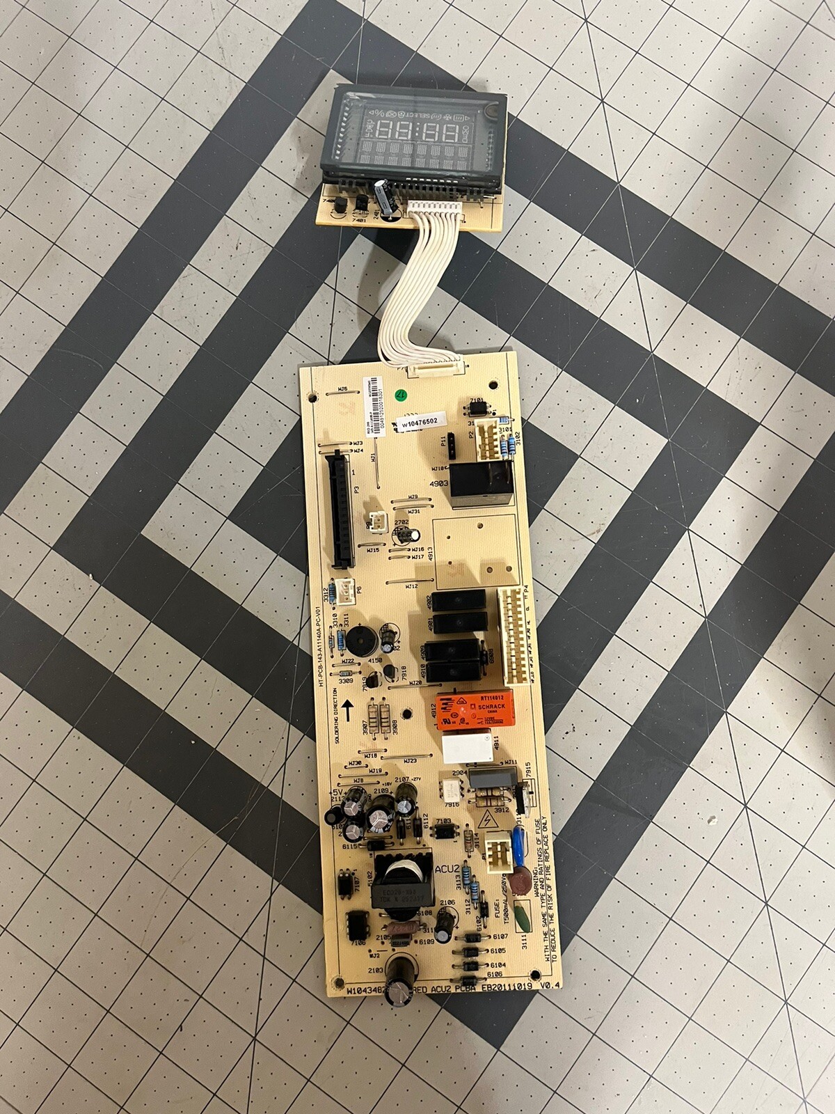 Whirlpool Microwave Main Control Board W10476502 WPW10476502 OEM Replacement-image