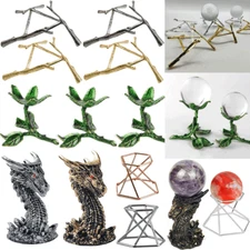 Wholesale Natural Crystal Sphere Stand Base Display Wood Ball Egg Stone Holder