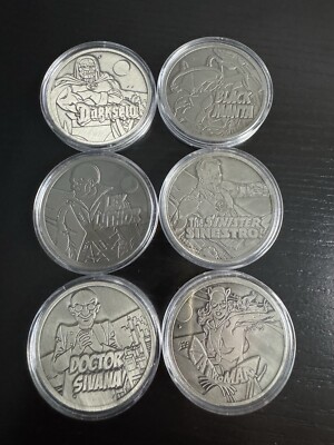 Justice League JLA DC Comics 6 Coin Set with protective case NEW | eBay