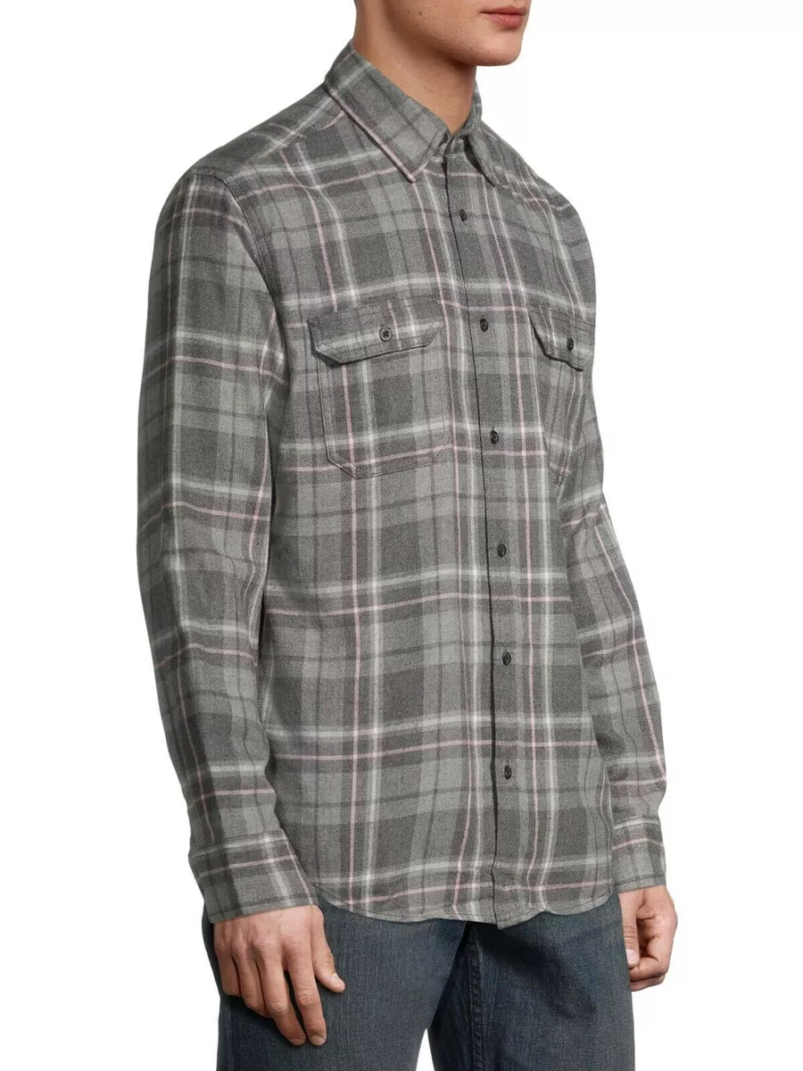george men's long sleeve flannel shirt