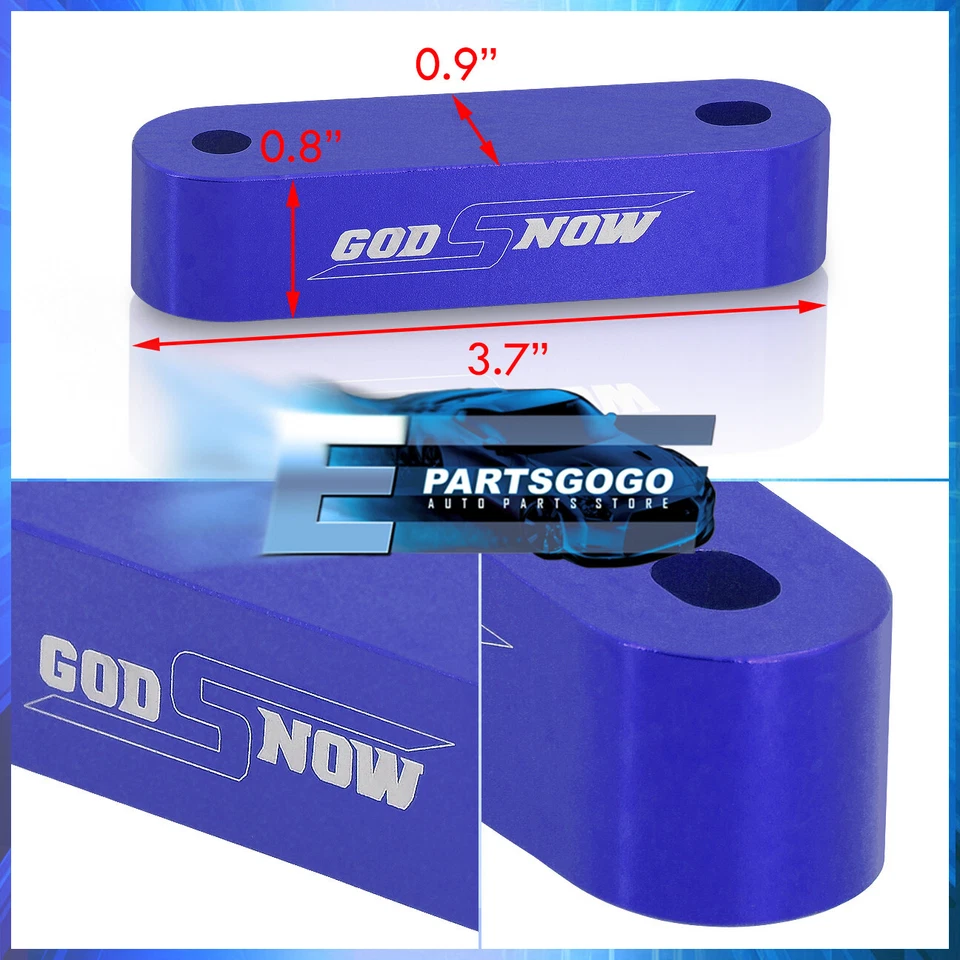 For 88-00 Acura Honda Integra CRX Civic 22MM Blue JDM Hood Spacer Risers + Bolts Foto 2 de 3