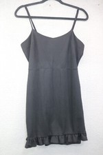 LuLus Black Strappy Dress-Size Medium-Lined