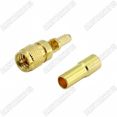 2x L5 Microdot 10-32UNF Male Connector RG174 RG316 For Ultrasonic Flaw Detector