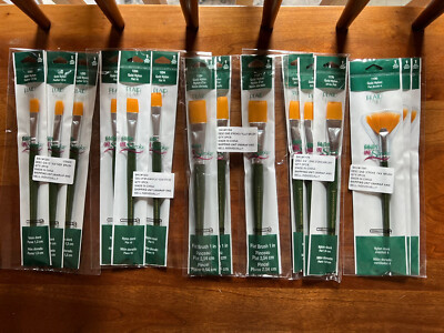 FolkArt   One Stroke  Brushes - Sold in Packs of 3 of the same brush