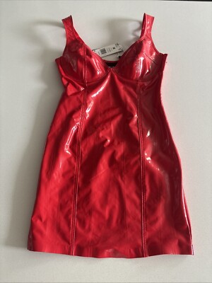 Mini Robe Robe Vinyle Rouge ASOS DESIGN Mini-jupe D'ensemble De