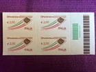 ITALY 2009 ORDINARY MAIL QUARTINA € 2.00 barcode 1225