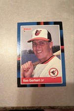 1988 Donruss - Ken Gerhart #213 Solid Blue Upper Left Corner