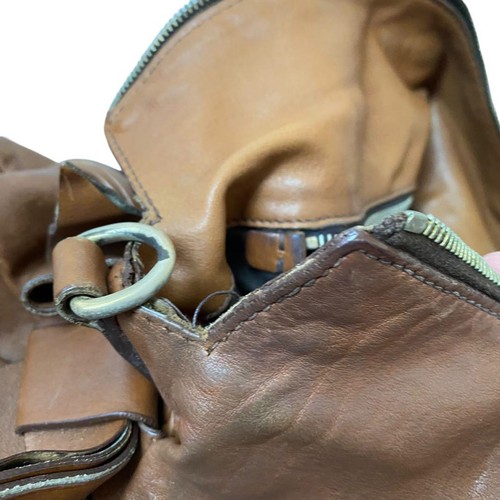 Bolso de Mano Miu Miu Vitello Lux Marrón Detalle de Cinta Auténtico Italia Damas Bolso Grande - Imagen 4 de 10