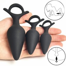 3PCS Silicone Ball Plug Training Starter Dilator Speculum BDSM
