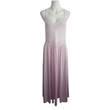 Vintage Miss Elaine Pink Flowy Nightgown Medium Coquette Fairy Whimsy Romantic