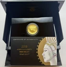 2019-W American Liberty High Relief $100 Gold Coin, 1 oz OGP Box & COA.