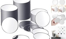 25 Pcs Small Round Mirrors for Crafts Adhesive Round Mirror 4 Inch in Diameter
