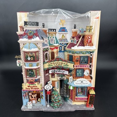 Lemax Essex Street Seaside Christmas Hanging Wall Box Tested Works 75196