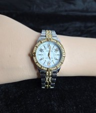 Orologio Armitron Donna Bicolore Lunetta Cristallo Acciaio Inox Quarzo