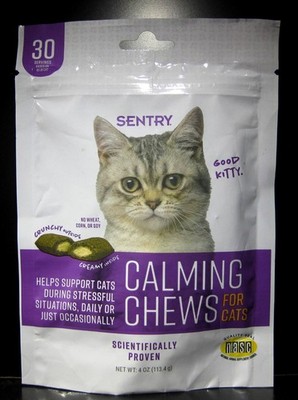Sentry Calming Chews for Cats 4 Oz Stress Relief Chews for Anxious Cats