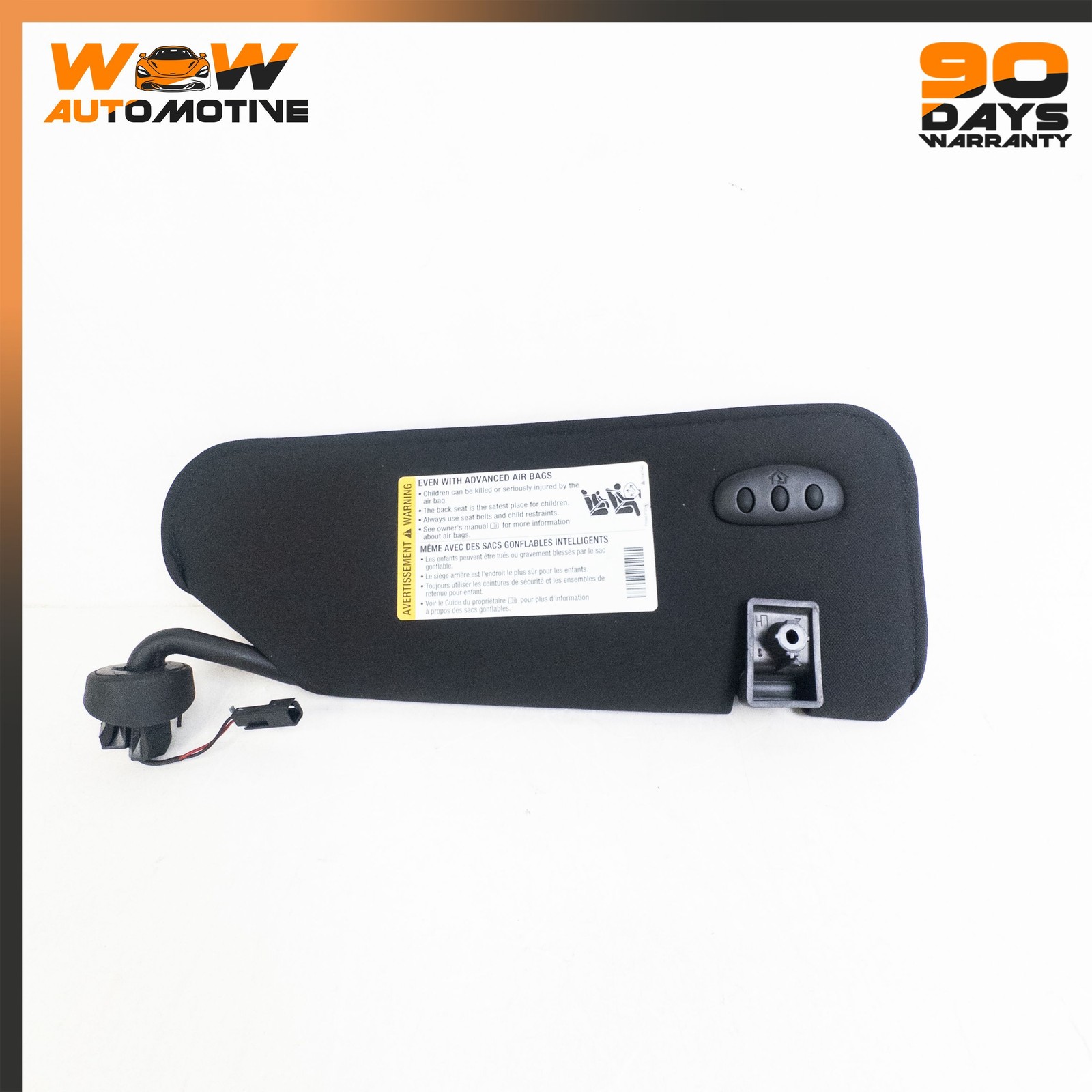 05-13 CHEVROLET CORVETTE C6 FRONT LEFT RIGHT SUN VISOR SHADE BLACK MIRROR OEM