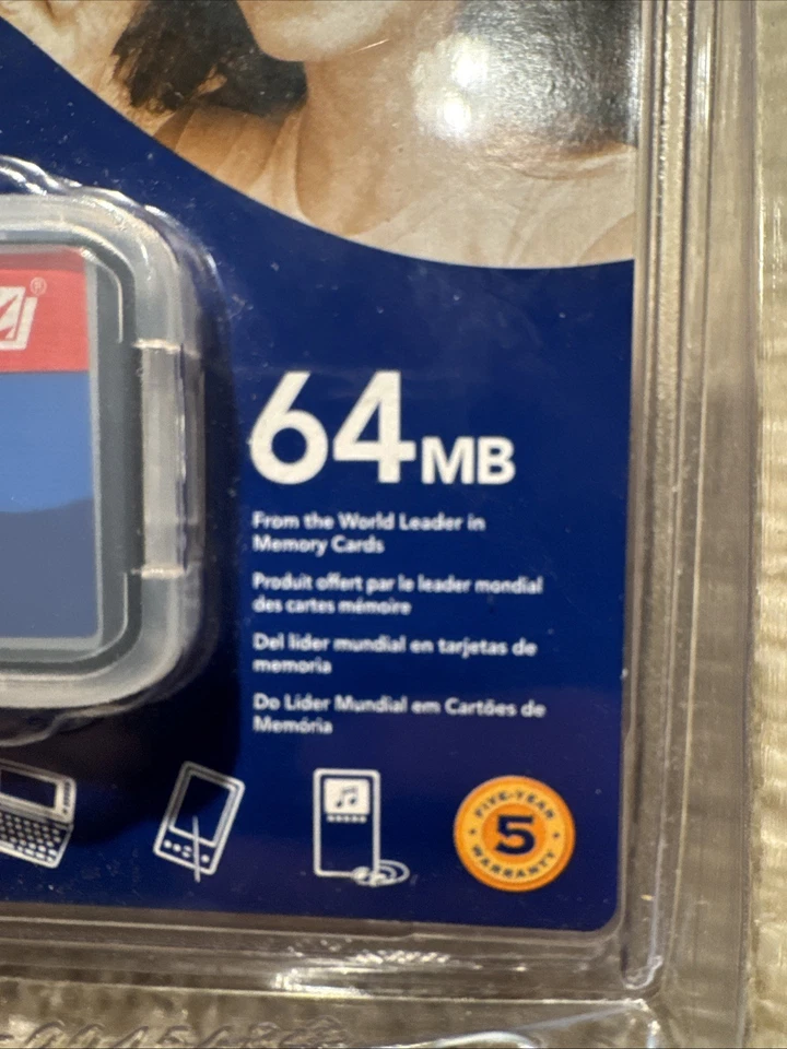 SanDisk CompactFlash 64MB CompactFlash I Card - Retail - SDCFB-64-A10 - Image 3 of 3