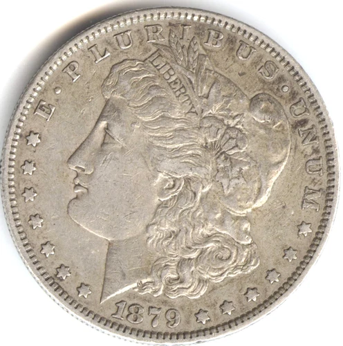1879 Morgan Silver Dollar - 90% Silver - Extra Fine