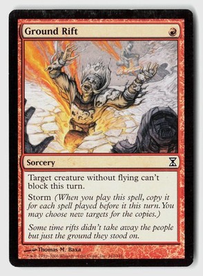 Ground Rift 162 Common Time Spiral Magic: The Gathering Near Mint