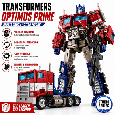 New Transformers Optimus Prime Studio Truck  Action Figure Kids Toy Brand