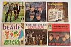 THE BEATLES SIX FOREIGN 1960's PICTURE SLEEVES ONLY (NO VINYL)  3 EP's  3 45's