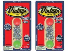 JA-RU, Vintage Metal Jacks Game Set Retro Toys 2 Packs 2 Packs, Jax